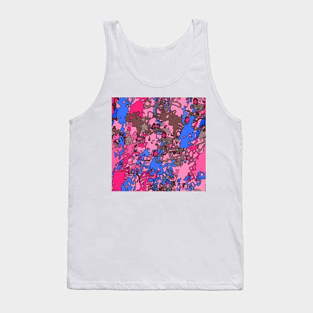 Color Bloc Trend Concept Fashion Background Tank Top by MichelMM